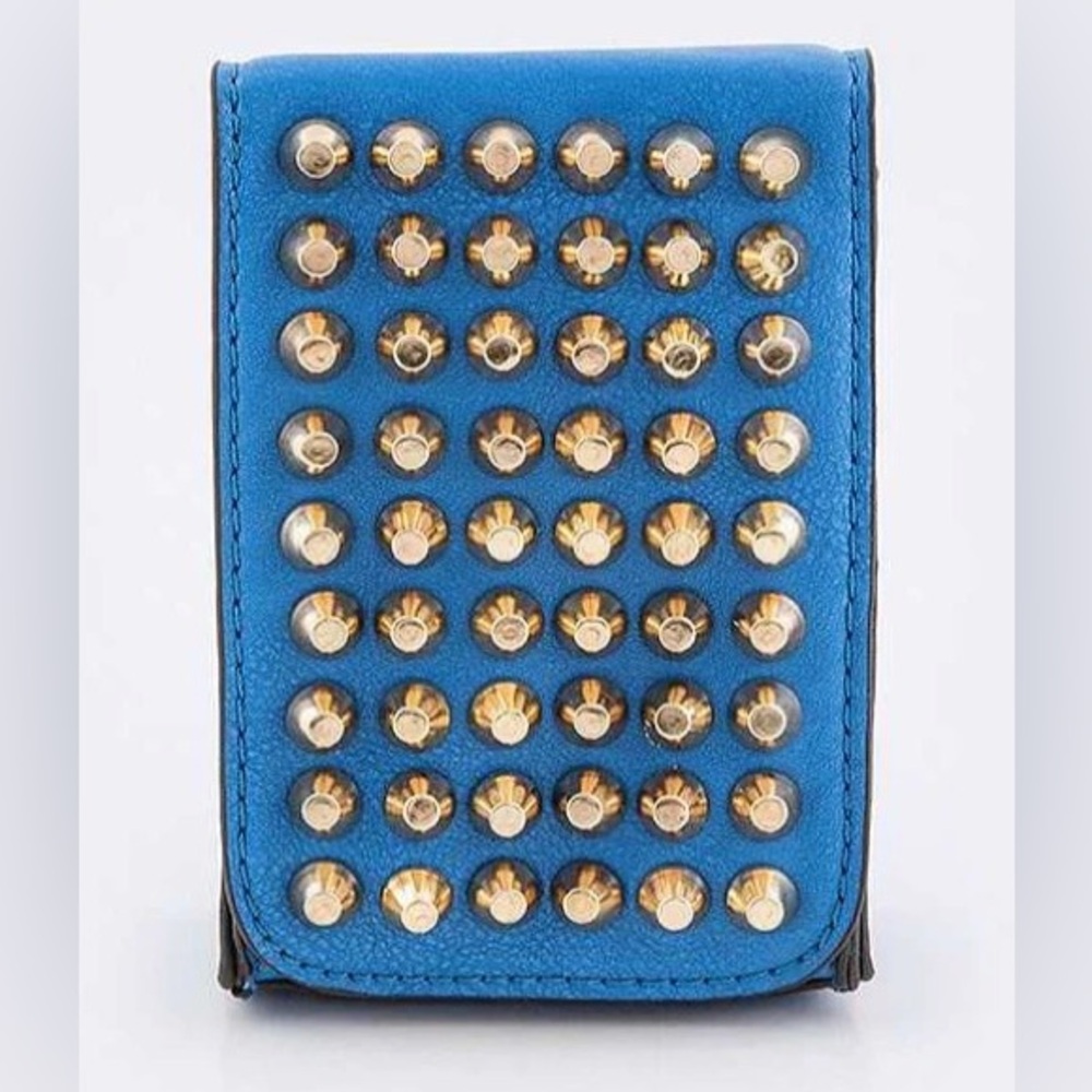Blue Studded Phone Case